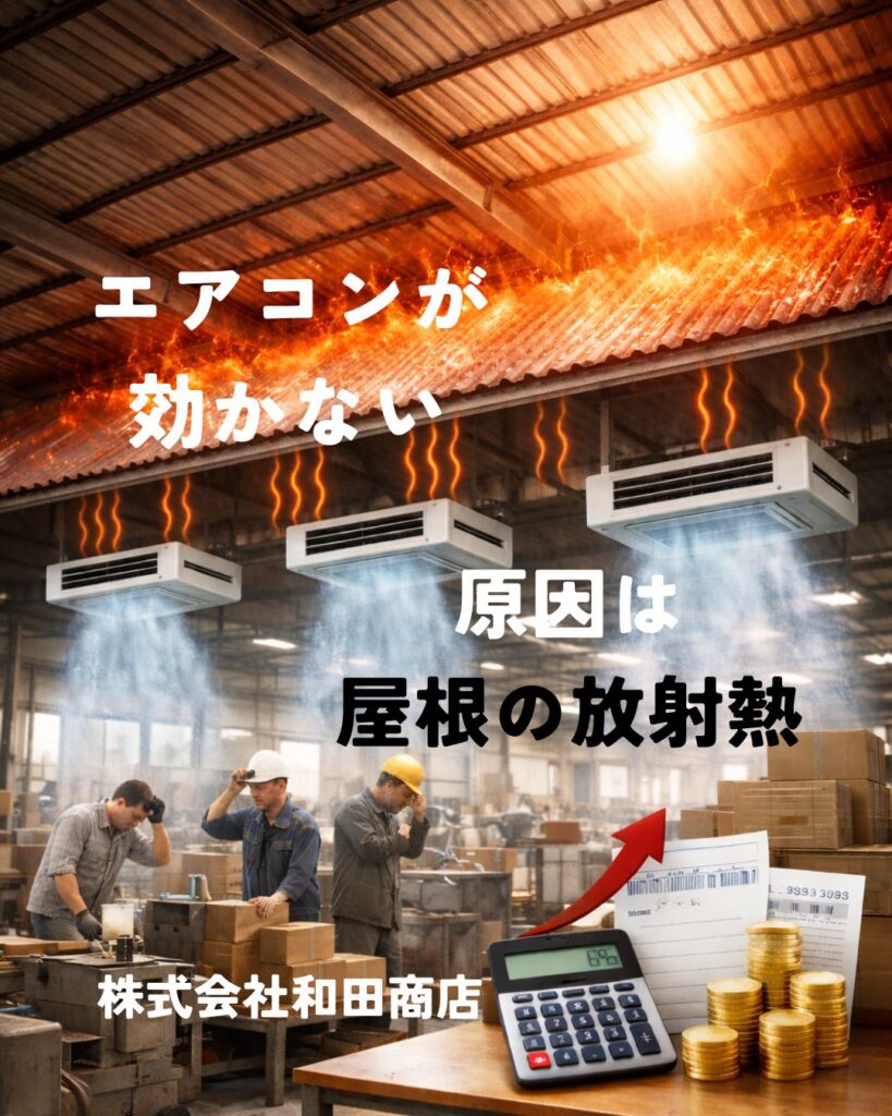 「エアコンを増やしても涼しくならない…」その悩み、原因はエアコンではなく“屋根”にあります。